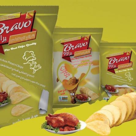 سایز بسته چیپس برگه سیب زمینی براوو لیمویی