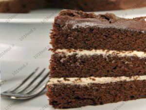 کیک روکش دار شکلاتی