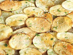 چیپس برگه سیب زمینی نمکی ساده